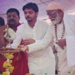  Guruji Lighting the Lamp Along with Vinay Guruji at shimoga