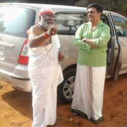 Guruji along with Y. Gee. Mahendra